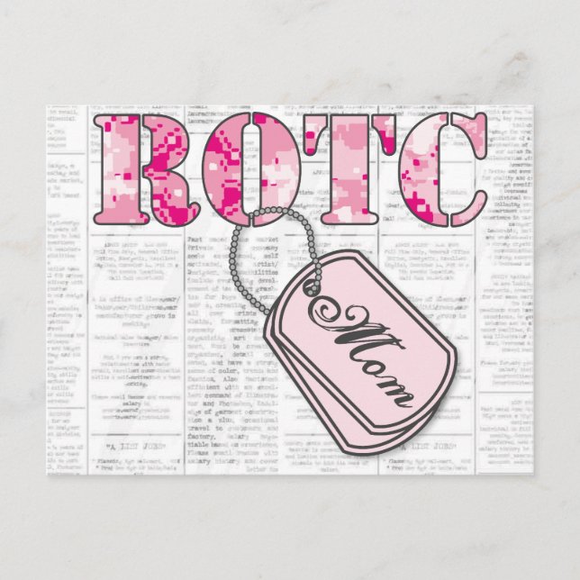 ROTC-Mama: Gewollt Hilfe Postkarte (Vorderseite)