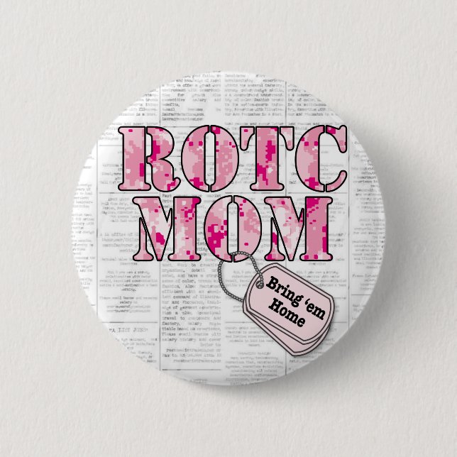 ROTC Mama: Hilfe gewollt Button (Vorderseite)