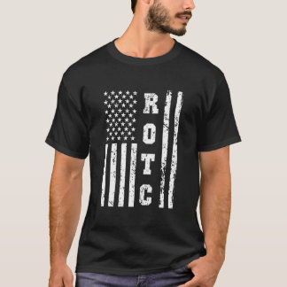 Rotc United States Rot Corps W Us Flag T-Shirt