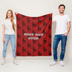 Rotdecke Hirschjäger Bestes Vaters mit Fleece