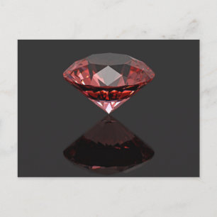Rotdiamant Postkarte