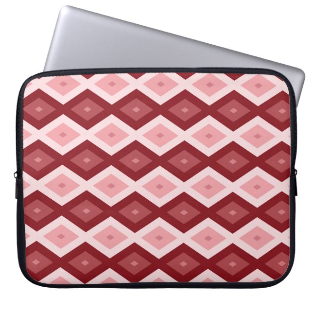 Rotdiamantenmuster Laptopschutzhülle (Vorderseite)