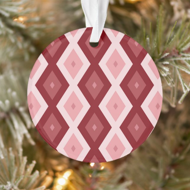 Rotdiamantenmuster Ornament (Baum)