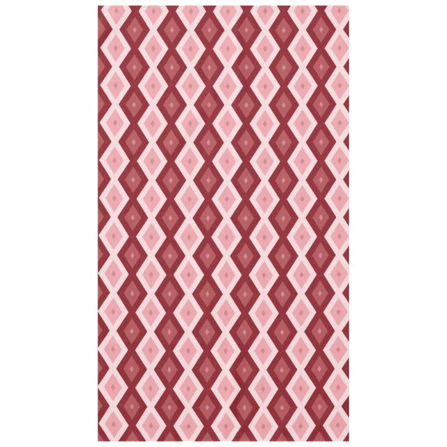 Rotdiamantenmuster Tischdecke (Vorderseite)
