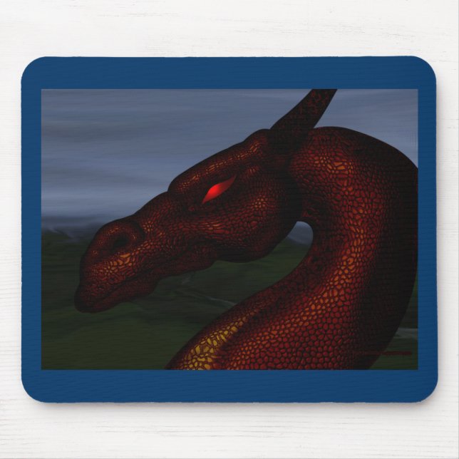 Rotdrache Mousepad (Vorne)