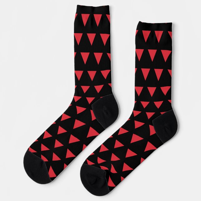 Rotdreieck Socken (Linkes Detail)