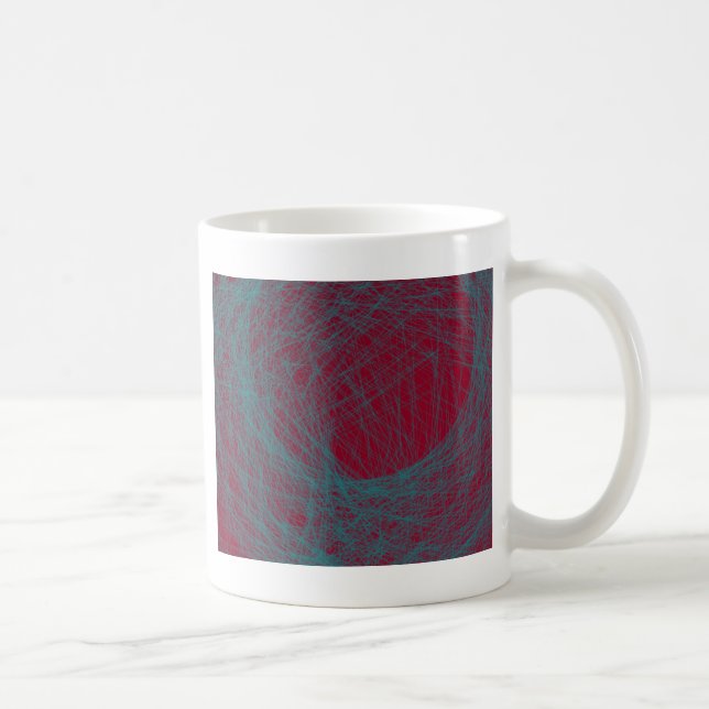 rote 109 abstrakte Kunst Kaffeetasse (Rechts)