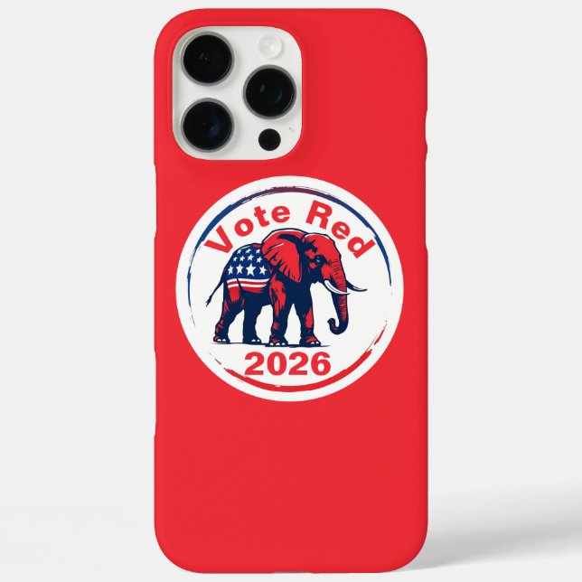 Rote Abstimmung 2026 Case-Mate iPhone Hülle (Rückseite)