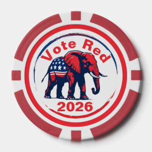 Rote Abstimmung 2026 Pokerchips