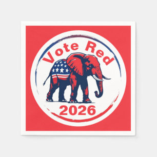 Rote Abstimmung 2026 Serviette