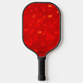 Rote Abstrakte Monogramm-Pickleball-Paddel Pickleball Schläger