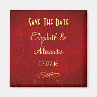 Rote Abstrakte Save the Date Erinnerung