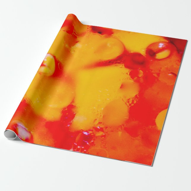 Rote Abstraktion Geschenkpapier (Ungerollt)