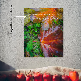 Rote Ahorn-Blätter Poster