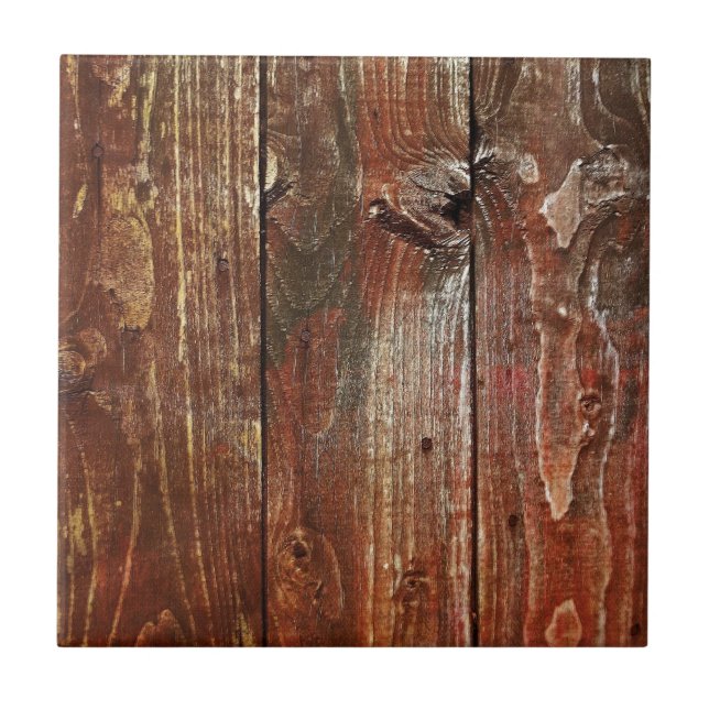 Rote alte Holz Wand Textur Fliese (Vorderseite)