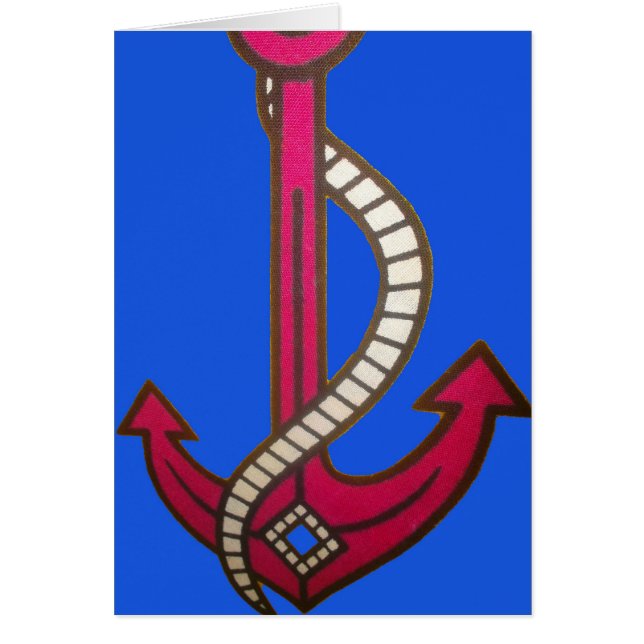 Rote Ankerkunst Print (Vorne)
