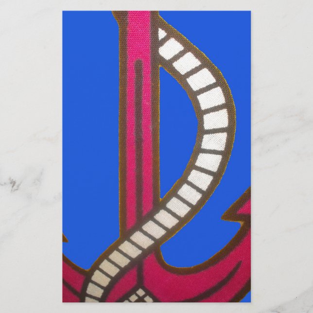 Rote Ankerkunst Print (Vorderseite)