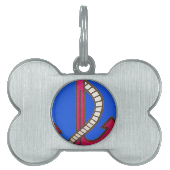 Rote Ankerkunst Print Tiermarke (Vorderseite)