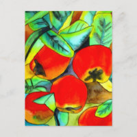 Rote Äpfel Aquarellmalerei