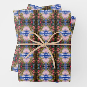 Rote Äpfel auf Baummalerei Abstrakt Personalisiert Geschenkpapier Set