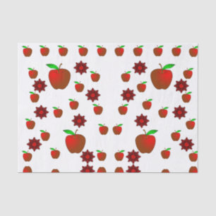 Rote Äpfel aus Zierpapier Seidenpapier