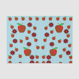 Rote Äpfel aus Zierpapier Seidenpapier