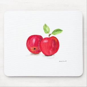Rote Äpfel Fruchtfarbene Lehrerin Geschenk Mousepad