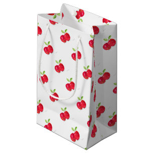 Rote Äpfel fruchtige Malerei Gärtner Geschenk Kleine Geschenktüte
