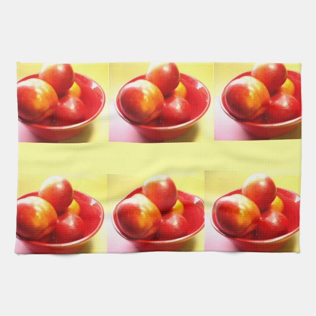 Rote Äpfel Geschirrtuch (Horizontal)