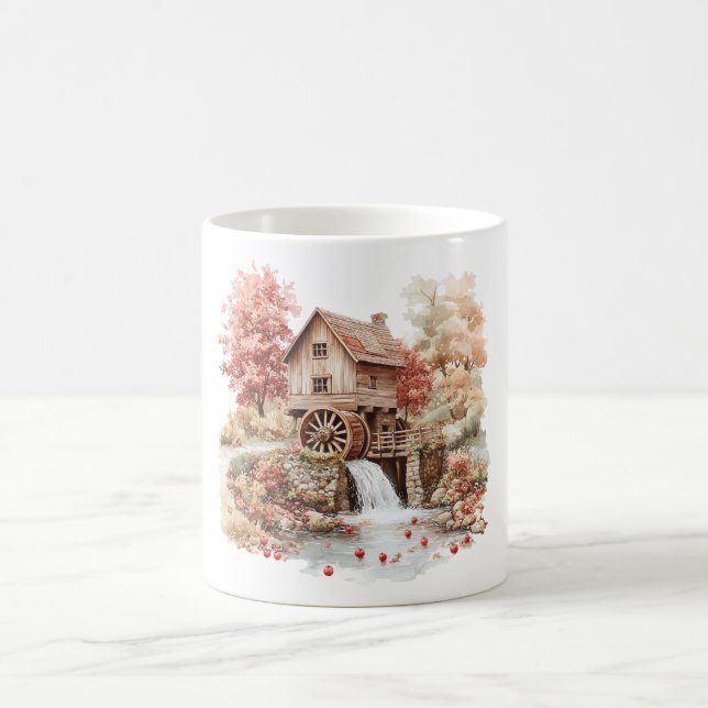 Rote Äpfel Haus Kaffeetasse (Mittel)