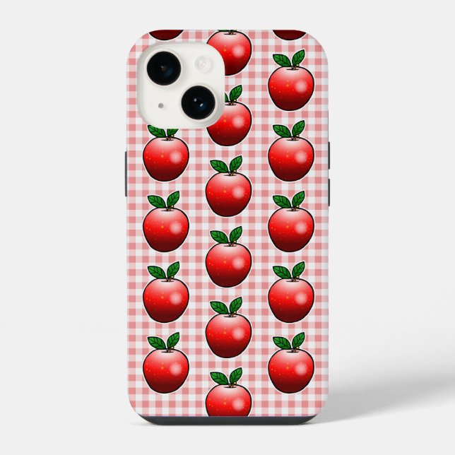 Rote Äpfel iPhone Hülle (Rückseite)