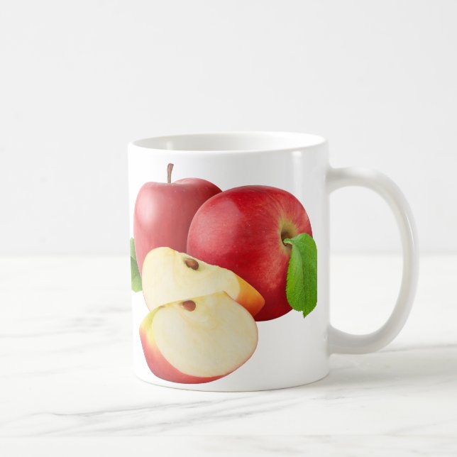 Rote Äpfel Kaffeetasse (Rechts)