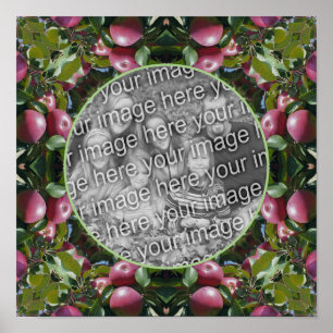 Rote Äpfel Naturkunstrahmen gestalten Ihr eigenes  Poster