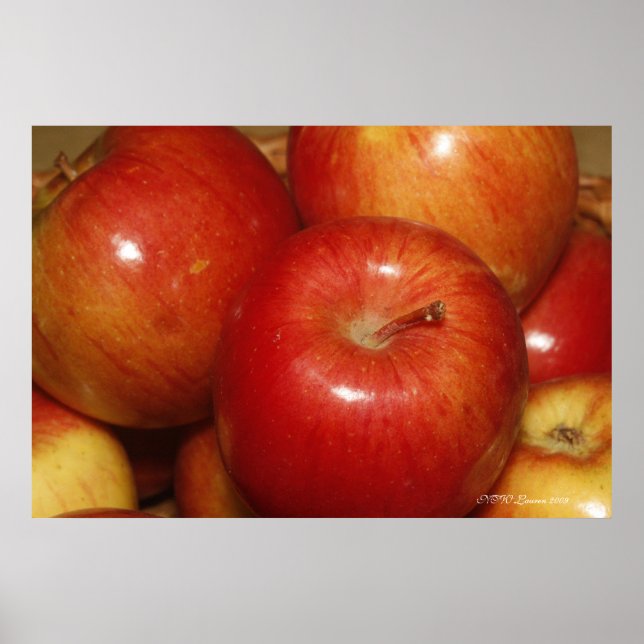 Rote Äpfel Poster (Vorne)
