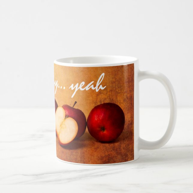 Rote Äpfel Stillleben Tasse (Rechts)