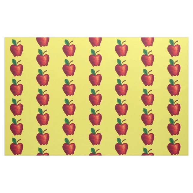 rote Äpfel Stoff (Fat Quarter (45,7 x 55,9 cm))