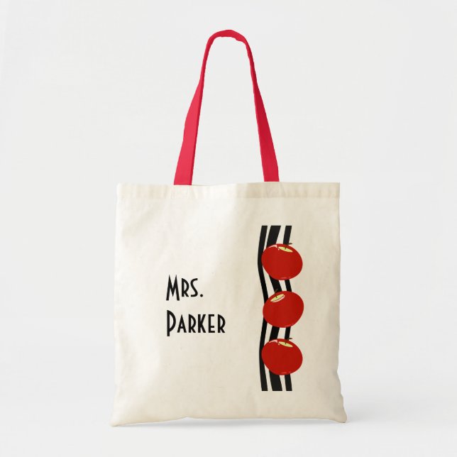 Rote Apfel-Taschen-Tasche Tragetasche (Vorne)