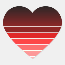 Rote Armbanduhr Herz-Aufkleber