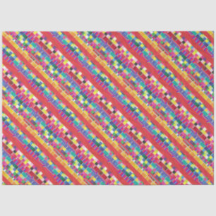rote Armbanduhren, Streifen und farbige Pixel Seidenpapier