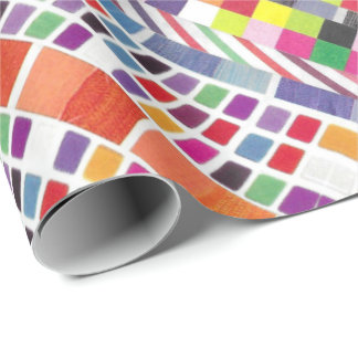 Rote Armbanduhren und farbige Pixel Geschenkpapier