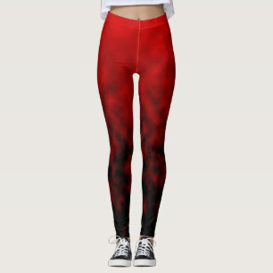 Rote Asche Stille Leggings