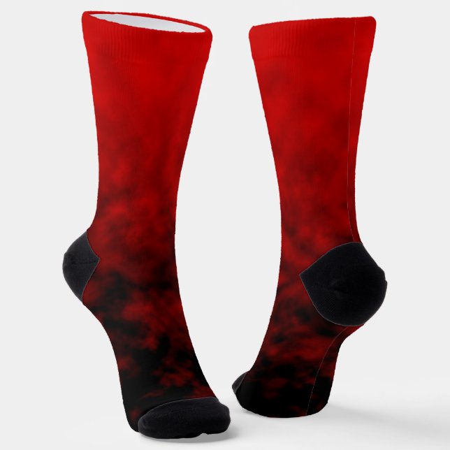 Rote Asche Stille Socken (Gewinkelt)