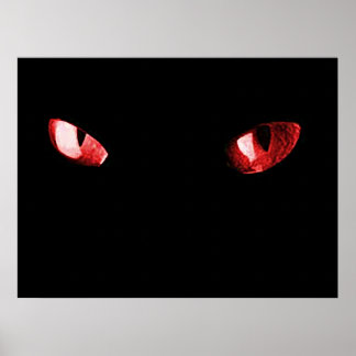 Rote Augen Poster