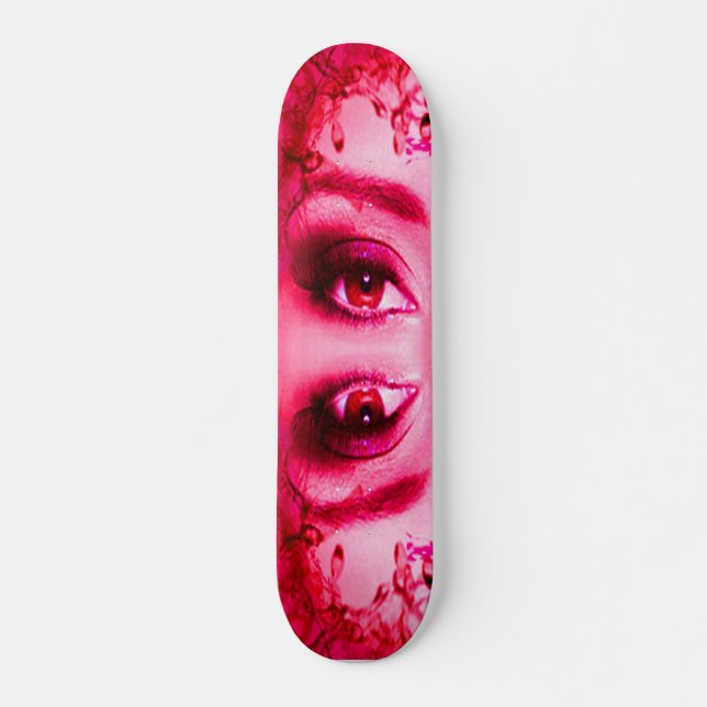 Rote Augen Skateboard (Vorne)