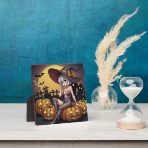 Rote Augenröhre auf Jack-O-Lantern Fotoplatte