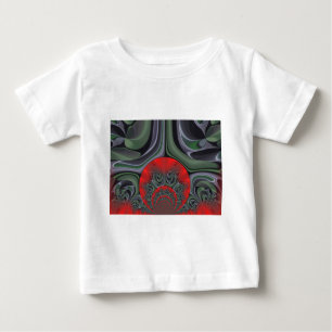Rote Aurora Kunst, Dichtung und Musik Baby T-shirt