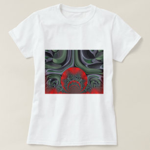 Rote Aurora Kunst, Dichtung und Musik T-Shirt