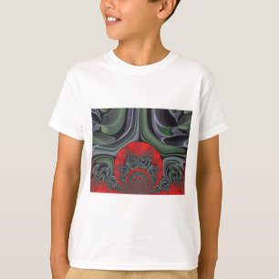 Rote Aurora Kunst, Dichtung und Musik T-Shirt