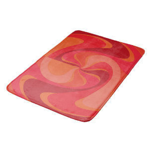 Rote Badematte - Scarlet Twirl