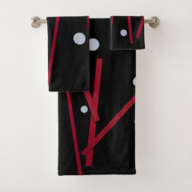 Rote Balken, weiße Punkte